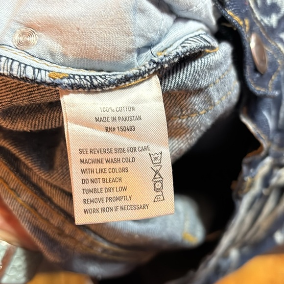 Arket Blue Straight Jeans‎ with Acid-Wash Effect - Picture 7 of 7